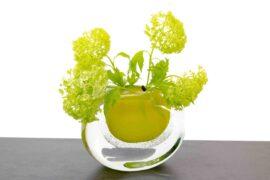 Luxe vaas | Platte Vaas | Kleur | Geel