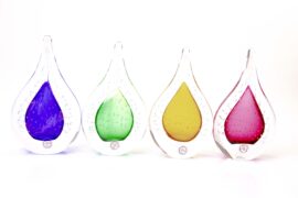 Crystal Drops Bubbles | Luxury glass object | Interior object