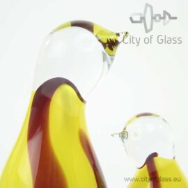 Glazen pinguïn van Loranto – geel