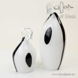 Glass penguin by Loranto – white
