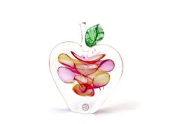 Crystal apple by Ozzaro in red, yellow and blue