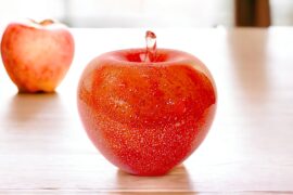 Apple of Glass | “Red & Silver” | Glass Apple | Glass decorations | Big