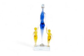 Moeder met Kinderen Glassculptuur