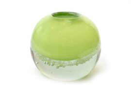 Bolvaasjes | Bolvazen | Kleur | Groene Vaas | Kleine Vaas | Luxe Vaas | Vazen van Glas en Kristal