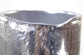 Cilinder Vaas Zilver Groot | Luxe Vaas | Interieur object