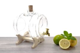 Drankdispenser met Kraantje | Likeurvat | Glas | Transparant | 4L