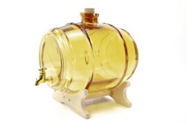Drankdispenser met Kraantje | Likeurvat | Glas | Bruin | 2L