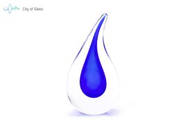Crystal drop from Ozzaro blue – 20cm