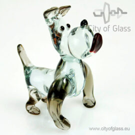 Glass figurine Bulldog by Loranto