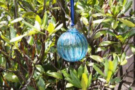 Glass Ball Blue | Hanging Ornament | Garden Decoration | Hanging Decoration