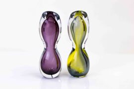Glass Object ‘Hourglass’ by Remigijus Kriukas