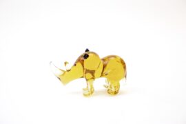 Rhinoceros of Glass | Glass Rhinoceros | Glass Animals | Brown