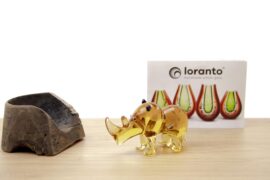 Rhinoceros of Glass | Glass Rhinoceros | Glass Animals | Brown