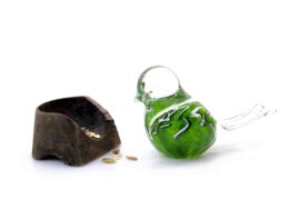 Glazen vogeltje van Loranto – groen