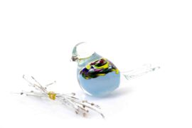 Glass bird by Loranto – blue