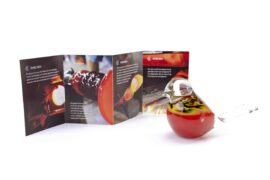 Glass bird by Loranto – red