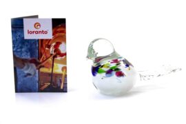 Glazen vogeltje van Loranto – Wit Multicolor