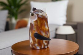 Dog of Matte Glass | Brown | Handmade in Europe