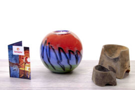 Glazen theelicht Horizon van Loranto – 16 cm