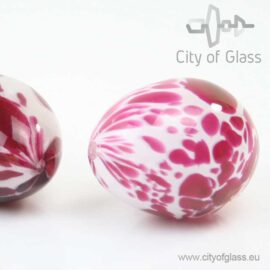 Colorful glass egg by Loranto – 7 cm