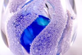 Kristallen Kandelaar Blauw | Remigijus Kriukas | Exclusief Kristal