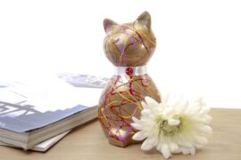Mini Urn | Kat | Paint | Gouden Urn | Luxe Urn | Katten Urn | Urn voor Katten