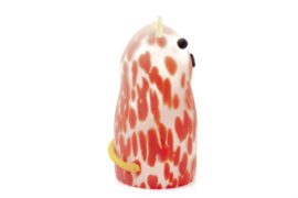 ”The Cat” | Cat of Frosted Glass | Red