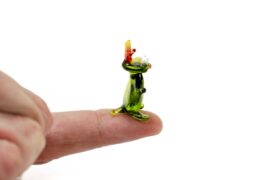 Glass Frog | Miniature Decoration | Glass Minis