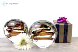 Kristallen glasobject Disc