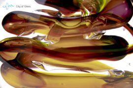 Kristallen glasobject Disc