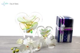 Heart Crystal Ozzaro Large Green