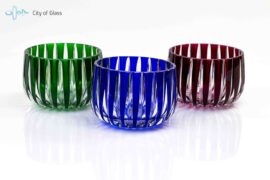 Kristallen kom, luxe suikerpot Boheems Kristal 11x11x7 cm