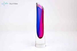 Kristallen vaas Aqua van Ozzaro – 25 cm en 30 cm