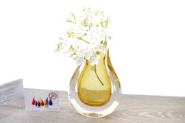 Kristallen vaas Gold van Ozzaro – 24 cm en 42 cm