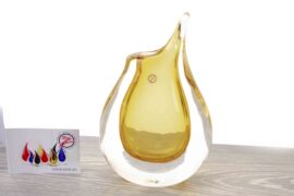 Kristallen vaas Gold van Ozzaro – 24 cm en 42 cm