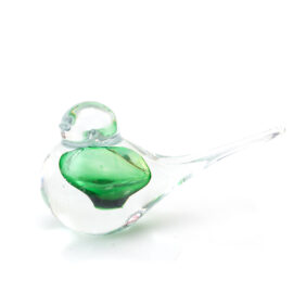 Crystal bird with colorful contrast by Ozzaro – Green