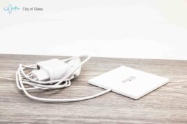 LED Plateau glasobjecten verlichting 11 x 11 cm