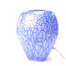Glazen lamp Blue van Loranto – 36 cm