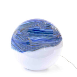Glazen Lamp ”Ocean” | Bol vorm | H30cm