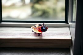 Miniatuur Glas Lieveheersbeestje | Mini glas figuren | Glazen miniaturen | Mini Dieren