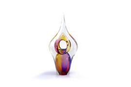 Luxury Urn Spear Gold Brown | Mini Urn | Handmade in Europe