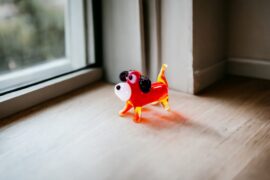 Miniature Glass Dog | Mini glass figures | Glass miniatures | Mini Animals