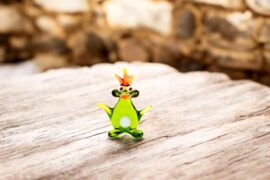Glass Frog | Miniature Decoration | Glass Minis