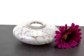 Urn Tealight Holder Disc White