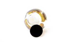 Kristallen druppel urn van Ozzaro bruin – 15 cm