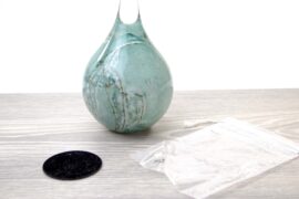 Mini Urn | Druppel | Urn | ”Turquoise Groen” | Groot