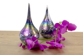 Mini Urn Druppel Zilver