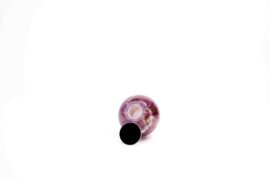Mini Urn Drop Old Pink/Purple with gold leaf