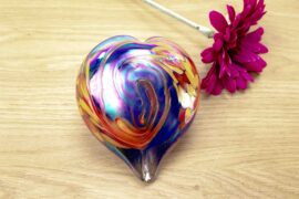 Mini Urn Heart ”Blue & Multicolor”