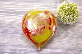 Mini Urn Heart ”Yellow & Multicolor”